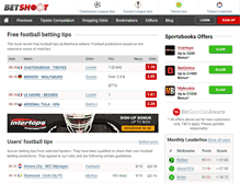 Tablet Screenshot of betshoot.com